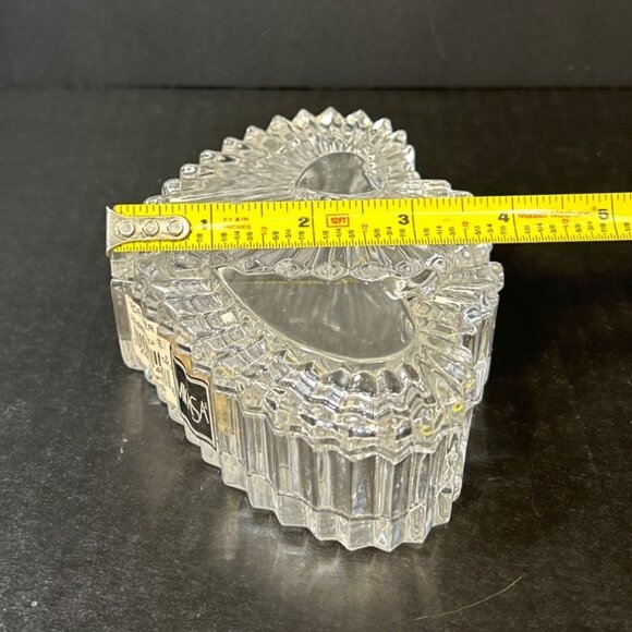 Mikasa Germany Forever Love Lead Crystal Covered Double Heart Trinket Box - Picture 6 of 6